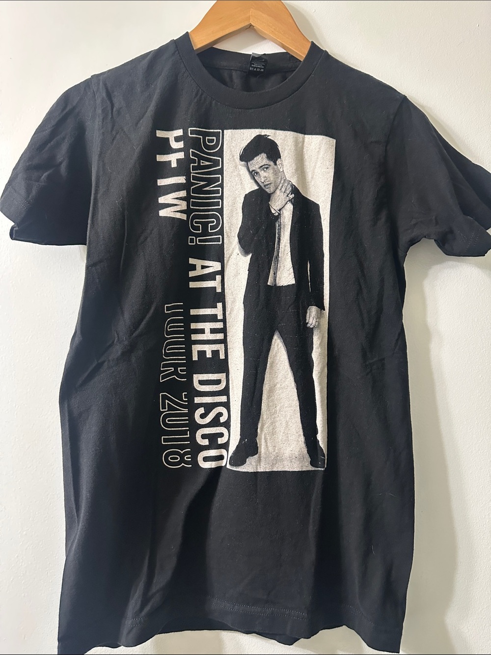 Tultex Black Graphic Short Sleeve Band Tee